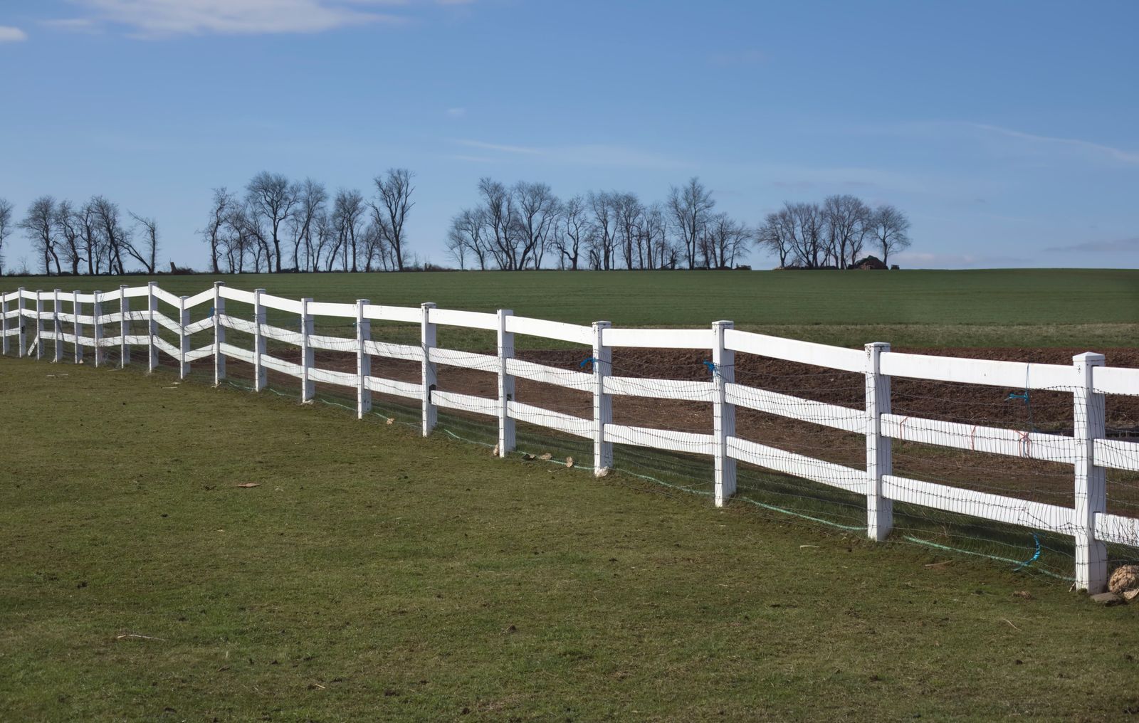 White rail fence along a property in Foristell, MO